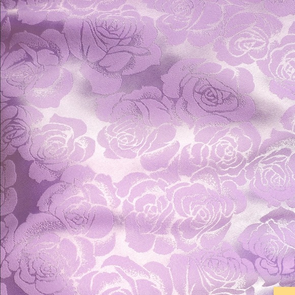 You’re my type lavender satin jacquard midi slip dress - Picture 4 of 4